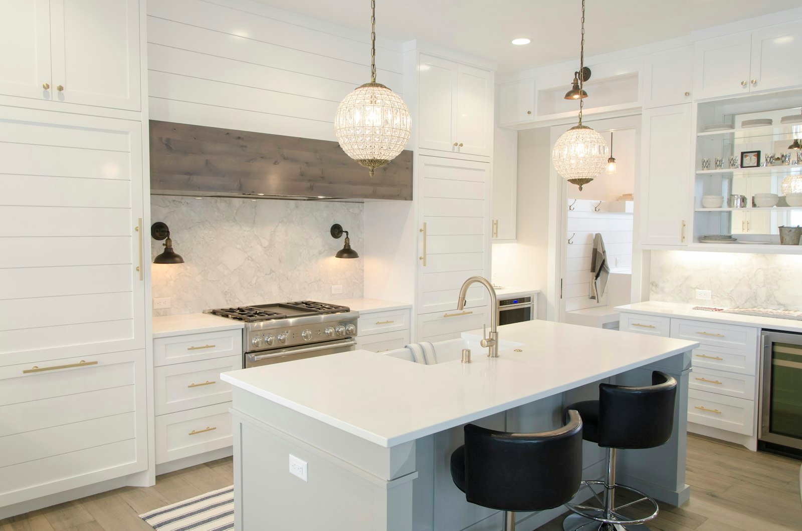 Interior design planning and moodboard